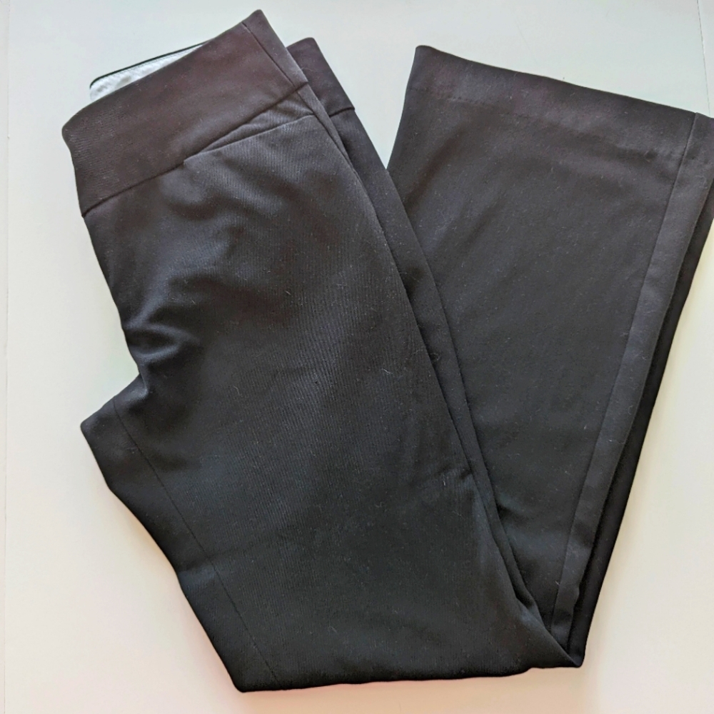 Vivienne women's black dress pants trousers with wide legs, size 8